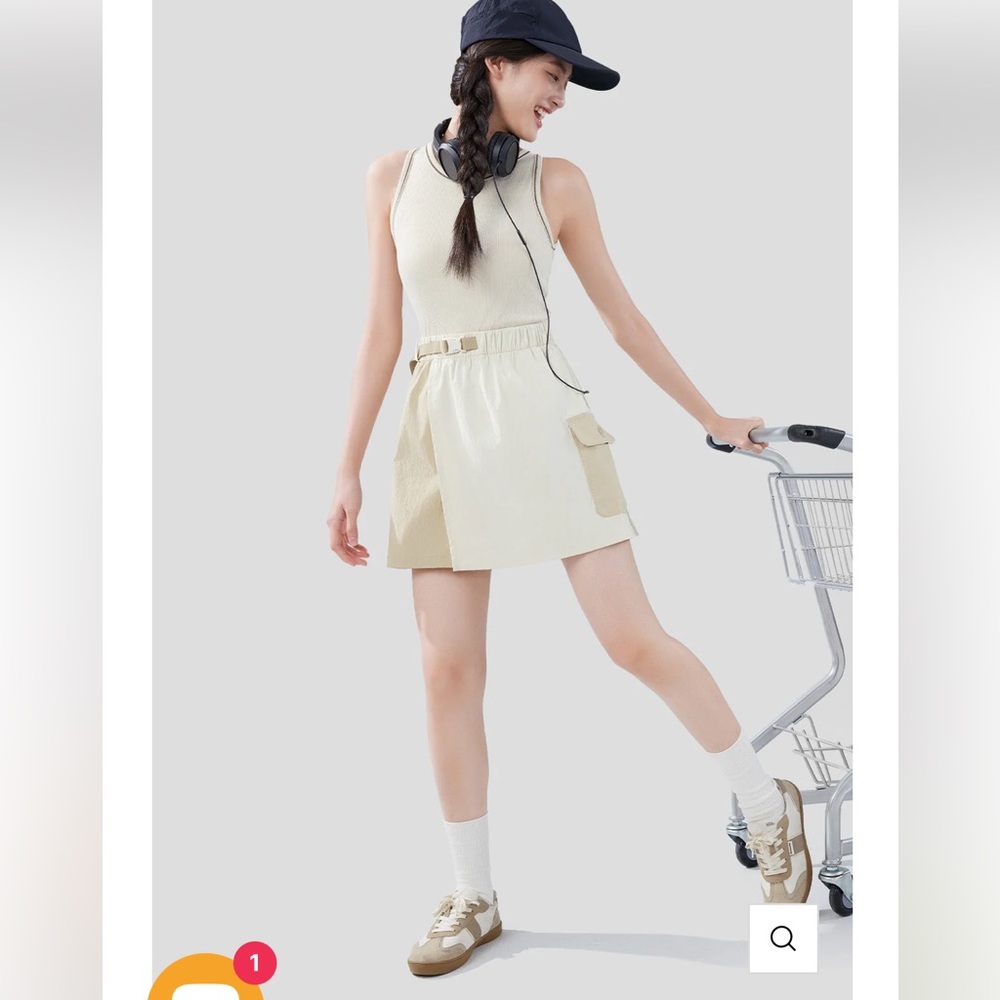 Beneunder Riccar - Women's Quick-Dry Work Skort wrap Short UPF50